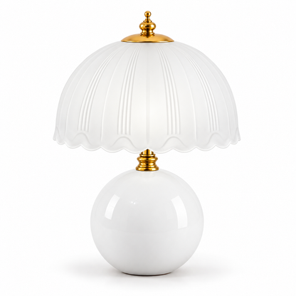 Dwellnivo Mushroom Table Lamp for Bedroom, Dimmable Small Bedside Lamp