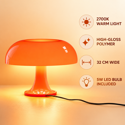 Dwellnivo Orange Mushroom Table Lamp